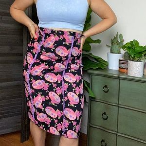 Betsey Johnson colorful floral skirt